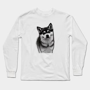 Alaskan Klee Kai Dog Long Sleeve T-Shirt